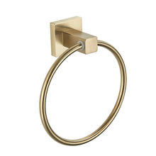 Load image into Gallery viewer, Brushed Gold Wall Mounted Towel Ring