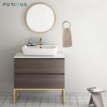 Load image into Gallery viewer, Brushed Gold Wall Mounted Towel Ring