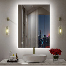 Load image into Gallery viewer, Back LED Anti-Fog Tempered Glass Bathroom/Vanity Mirror