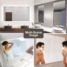 Load image into Gallery viewer, Back LED Anti-Fog Tempered Glass Bathroom/Vanity Mirror
