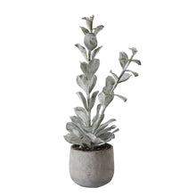 Load image into Gallery viewer, Faux Succulent in Cement Pot