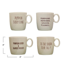 Load image into Gallery viewer, Stoneware Mug w/ Fall Saying