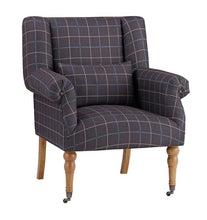 Load image into Gallery viewer, Plaid Merritt Accent Armchair
