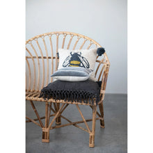 Load image into Gallery viewer, Bumble Bee Throw Pillow w/ Tassels