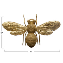 Load image into Gallery viewer, Resin Bee With A Gold Finish