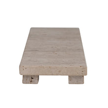 Load image into Gallery viewer, Travertine Footed Serving/Cheese Board