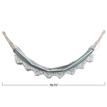 Load image into Gallery viewer, Green and White Striped Hammock