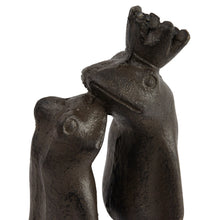 Load image into Gallery viewer, Cast Iron Kissing Frog Prince