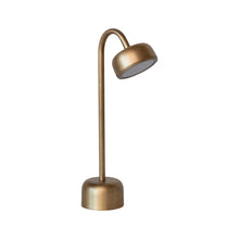 Load image into Gallery viewer, Brass LED Table Lamp w/ Touch Sensor
