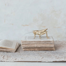 Load image into Gallery viewer, Gold Resin & Metal Grasshopper,