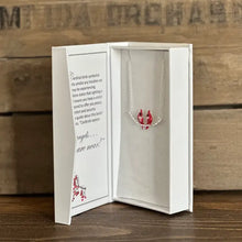 Load image into Gallery viewer, Cardinals On A Silver Tone Branch Necklace