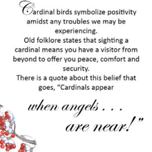 Load image into Gallery viewer, Cardinal with Hearts Necklace