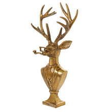 Load image into Gallery viewer, Frankie Stag Bust – Bronzed Deer Decor with Style