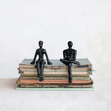 Load image into Gallery viewer, Cast Aluminum Shelf Figure, Matte Black, 2 Styles
