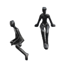 Load image into Gallery viewer, Cast Aluminum Shelf Figure, Matte Black, 2 Styles
