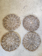 Load image into Gallery viewer, Woven Rattan Placemats, Set of 4