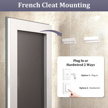 Load image into Gallery viewer, Front & Back LED Anti-Fog Tempered Glass Bathroom/Vanity Mirror