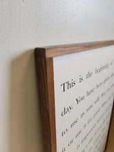 Load image into Gallery viewer, A New Day Inspirational Wooden Sign