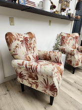 Load image into Gallery viewer, Floral Fabric Armchairs, Set of 2