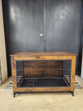 Load image into Gallery viewer, Wood & Wire Dog Crate
