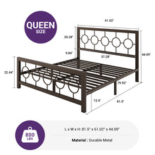 Load image into Gallery viewer, Mauppin Metal Slat Bed