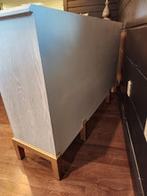 Load image into Gallery viewer, Soft Gray & Brass Buffet Server