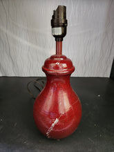 Load image into Gallery viewer, Short Maroon Table Lamp
