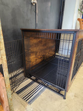 Load image into Gallery viewer, Wood & Wire Dog Crate