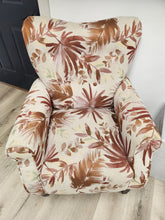 Load image into Gallery viewer, Floral Fabric Armchairs, Set of 2
