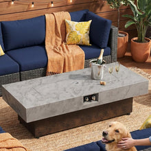 Load image into Gallery viewer, 55 in. Rectangle Propane Outdoor Fire Pit Table