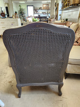 Load image into Gallery viewer, CLEARANCE Wooden Armchair with Striped Cushions