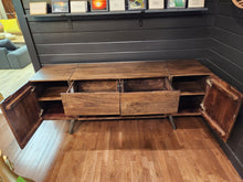 Load image into Gallery viewer, Wooden Mid-Century Modern TV Stand