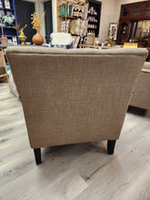 Load image into Gallery viewer, Brown Tufted Arm Chairs
