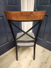 Load image into Gallery viewer, CLEARANCE Metal X back Dining Chairs