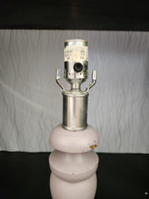 Load image into Gallery viewer, Purple Painted Wood Table Lamp