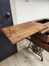 Load image into Gallery viewer, Antique Singer Sewing Table