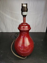 Load image into Gallery viewer, Short Maroon Table Lamp