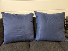 Load image into Gallery viewer, Large Blue Throw Pillow