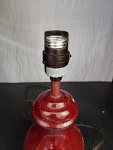 Load image into Gallery viewer, Short Maroon Table Lamp