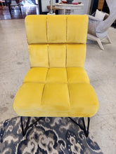 Load image into Gallery viewer, Yellow Velvet Side Chair