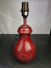 Load image into Gallery viewer, Short Maroon Table Lamp
