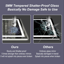 Load image into Gallery viewer, Front & Back LED Anti-Fog Tempered Glass Bathroom/Vanity Mirror