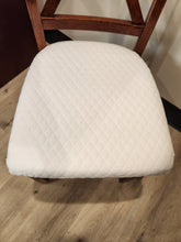 Load image into Gallery viewer, Wood Dining Chair w/ White Seat Cushion