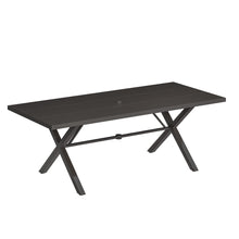 Load image into Gallery viewer, Black Metal Outdoor Dining Table