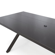 Load image into Gallery viewer, Black Metal Outdoor Dining Table