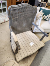 Load image into Gallery viewer, CLEARANCE Wooden Armchair with Striped Cushions