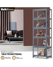 Load image into Gallery viewer, 23" Filp Up Acrylic Door Showcase - 67.5''Height - 5 Tiers - Grey