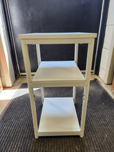 Load image into Gallery viewer, White 3 Tier End Table