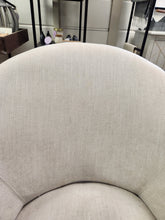 Load image into Gallery viewer, Cream Fabric & Wood Armchair