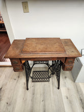 Load image into Gallery viewer, Antique Singer Sewing Table